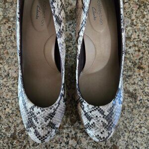 Clarks Ultimate Collection Women's Snake Print Heels
